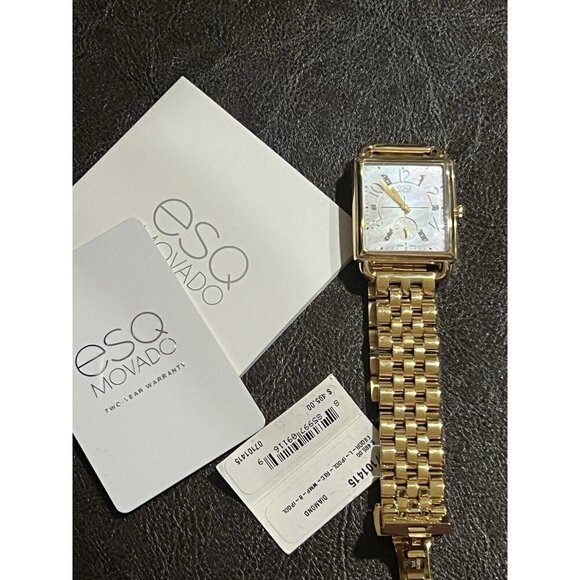 ESQ Movado Women's 07101416 Rose Gold-Plated Steel Mother of Pearl Watch - Picture 6 of 8